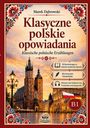 "B1. Klasyczne polskie opowiadania. Gemälde von Krakau mit dekorativem Rahmen und Blumenmustern."