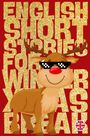 Text: "English Short Stories for Winter Break". Illustration eines Rentiers mit Pixel-Sonnenbrille, daneben Union Jack.