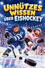 „UNNÜTZES WISSEN ÜBER EISHOCKEY“ steht über zwei animierten Eishockey-Spielern. Spieler in Blau und Weiß rempelt Spieler.