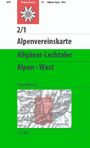 : DAV Alpenvereinskarte 02/1 Allgäuer - Lechtaler Alpen - West 1 : 25 000, KRT