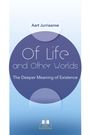„Aart Jurriaanse. Of Life and Other Worlds. The Deeper Meaning of Existence. Logo von Bridges Publishing mit offenem Buch.“