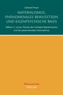 Gerhard Preyer: Materialismus, phänomenales Bewusstsein und eigenpsychische Basis, Buch