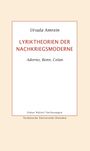 Ursula Amrein: Lyriktheorien der Nachkriegsmoderne, Buch
