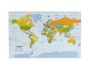 Politische Weltkarte in deutsch als Poster, ca. 88x58cm, KRT