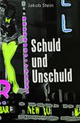 "Schuld und Unschuld" von Jakob Stein. Eine Neon-Leuchtreklame mit grünen und violetten Elementen, Schriftzug: "NEW YO".