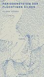 PERIODENSYSTEM DER FLÜCHTIGEN SILBEN, Dilara Yüksek, Gedichte. Viele blaue Buchstaben formen ein Muster auf beigem Hintergrund.