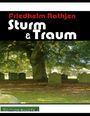 "Sturm & Traum" von Friedhelm Rathjen, Edition ReJOYCE. Baum auf einem Friedhof mit alten Grabsteinen im Hintergrund.