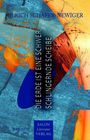 "Die Erde ist eine schwer schlingernde Scheibe" von Ulrich Schäfer-Newiger. Abstrakte, lebhafte Farben in Blau und Orange.