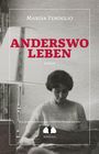 "ANDERSWO LEBEN" in roten Buchstaben, darunter "Roman". Schwarz-weißes Foto einer sitzenden Frau beim Lesen links unten.