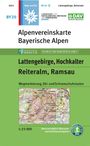 2021. BY20. Alpenvereinskarte Bayerische Alpen. Latteng., Hochkalter, Reiteralm, Ramsau. Maßstab 1:25 000. Geografische Karte.