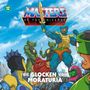 "Die Glocken von Moraturia" und "Masters of the Universe". Diverse muskulöse, fantastische Kreaturen posieren heroisch.
