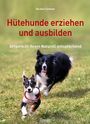 „Hütehunde erziehen und ausbilden: Artgerecht ihrem Naturell entsprechend.“ Zwei Hunde laufen auf einer Wiese.