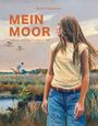 "Mein Moor: Streifzüge durch das Emsdettener Venn" von Bernd Pöppelmann. Illustrative Landschaft mit Frau.