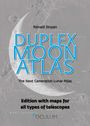 "DUPLEX MOON ATLAS: The Next Generation Lunar Atlas" steht groß, darüber "Ronald Stoyan". Hintergrund: Mondoberfläche.