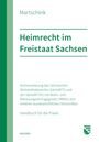 "Heimrecht im Freistaat Sachsen" als Titel. Grüner Rand links mit weißem Hintergrund. Unten ein grünes Logo.