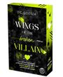 Text: "D.C. Odesza", "WINGS OF THE broken VILLAIN", "I will make you bleed!", "Die Liebe folgt..."
Cover in Schwarz und Grün mit Herz- und Kugelmotiven.