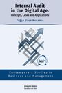 "Internal Audit in the Digital Age: Concepts, Cases and Applications" oben, unterhalb ein stilisierter Pfeil und "Vol 1".