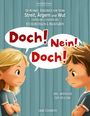 Texte: "Das Mitmach-Kinderbuch... Streit, Ärgern und Wut... Doch! Nein! Doch!" Illustration: Kind streitet mit verschränkten Armen.