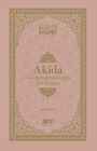 "Akîda: Glaubensgrundlagen des Islams" von Ilhan Bilgü mit kunstvollem Rahmen und floralem Muster.