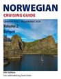 "Norwegian Cruising Guide, Volume 2 Bergen to Bodø. Updated 2023 – Republishing 2026, 8th Edition, Hans Jakob Valderhaug, Daniel Gerber." Bild eines Segelbootes vor einer Felsenküste.