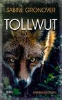 „SABINE GRONOVER TOLLWUT KRIMINALROMAN“. Ein Fuchs mit intensivem Blick im dichten Wald. Atmosphäre: geheimnisvoll, wild.