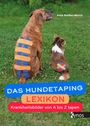 Katja Bredlau-Morich. Zwei Hunde mit bunten Tapes auf dem Rücken. "Das Hundetaping Lexikon" - Taping für Krankheiten.