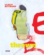 "ULRICH BITTMANN" oben links in Rot, "thrawn" in Gelb unten. Abstrakte Malerei mit Gelb- und Rottönen.