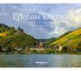 "Erlebnis Rheintal. Das UNESCO-Welterbe Oberes Mittelrheintal." Eine malerische Stadtlandschaft am Fluss.