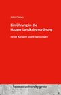 John Cleary: Einführung in die Haager Landkriegsordnung nebst Anlagen und Ergänzungen, Buch
