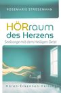 "HÖRraum des Herzens" steht groß. Darunter: "Seelsorge mit dem Heiligen Geist". Ein grünes Zimmer mit einem Sessel.