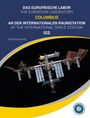 Titel über Raumschiff-Bild: "DAS EUROPÄISCHE LABOR COLUMBUS AN DER INTERNATIONALEN RAUMSTATION ISS" von Günther Brandt.