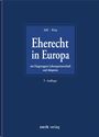 "Eherecht in Europa", 5. Auflage, Autoren: Süß, Ring. Dunkelblaues Cover, Zerb Verlag unten ergänzt.