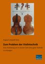 August Leopold Sass: Zum Problem der Violintechnik, Buch