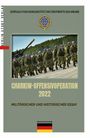 "Charkiw-Offensivoperation 2022" oben. Soldaten marschieren, darüber ein ukrainisches Wappen.