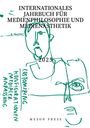INTERNATIONALES JAHRBUCH FÜR MEDIENPHILOSOPHIE UND MEDIENÄSTHETIK 2025. Grüne Zeichnung von Gesichtern und Text.