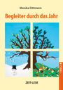"Begleiter durch das Jahr" in großen Lettern, darunter vier Illustrationen: Frühling, Sommer, Herbst, Winter.