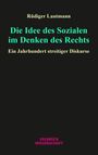 Rüdiger Lautmann: Die Idee des Sozialen im Denken des Rechts, Buch