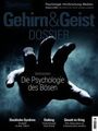 Verbrechen: Die Psychologie des Bösen. Ein Schatten einer Hand greift aus dem Dunkel in den Vordergrund.