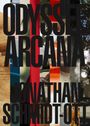 "ODYSSEE ARCANA JONATHAN SCHMIDT-OTT" steht in fetter Schrift über einem Collage-Hintergrund mit Naturmotiven.