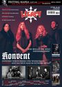 "Legacy, Konvent: zwischen Weltschmerz und Widerstand. 'Wir wollen die Welt niederbrennen.' Magazincover mit Bandfoto."