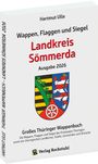 Hartmut Ulle, Wappen, Flaggen und Siegel, Landkreis Sömmerda, Ausgabe 2026, Verlag Rockstuhl. Wappen mit Löwen und Rad.