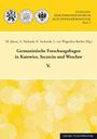 Schriftenreihe DOKTORANDENFORUM AUSLANDSGERMANISTIK Band 5. Gelber Hintergrund, vier akademische Siegel oben.