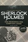 Collectors Edition, Sherlock Holmes: Das Geheimnis von Compton Lodge, Peter Jackob. Silhouette von Sherlock mit Pfeife.