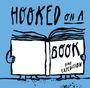 "Hooked on a Book" oben, "Eine Expedition" auf dem Buch. Illustration mit Menschenbeinen und Buch statt Körper.