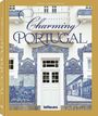 „Charming Portugal“ und „Heide Christiansen“ stehen über einem dekorativen Eingang mit blauen Fliesenmustern.