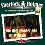 : Sherlock Holmes (63) Die drei Mörder des Sir William, CD