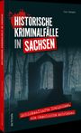 „Historische Kriminalfälle in Sachsen“, „Schicksalhafte Ereignisse, die Geschichte schrieben“. Ein düsterer Wald mit Denkmal.