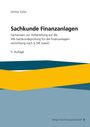 „Sachkunde Finanzanlagen“, Fachwissen zur IHK-Prüfung. 5. Auflage. Unten sind blaue und gelbe geometrische Formen.