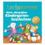 "Leo Lausemaus - Meine allergrößten Kindergarten-Geschichten. 20 Geschichten für die ganze Familie." Drei fröhliche Mäuse spielen.