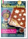 Titel: "Weihnachten italienisch genießen! 85 Rezeptideen". Bild: Tiramisu mit Sternen, Kaffee, Pasta.